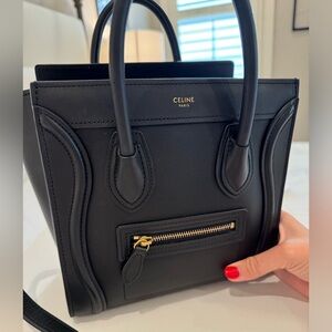 CELINE NANO LUGGAGE BAG IN SMOOTH CALFSKIN